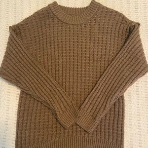 Brown fuzzy sweater